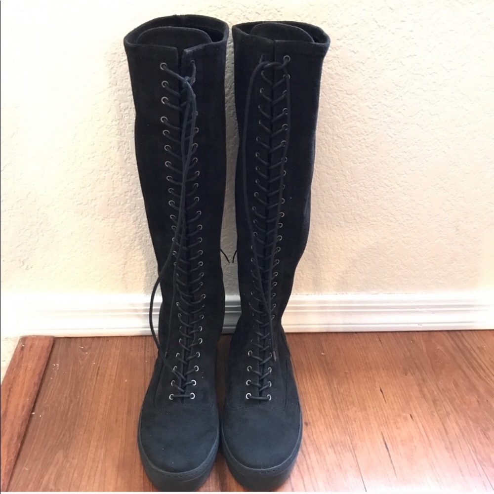 Stuart Weitzman Lace-Up Boots